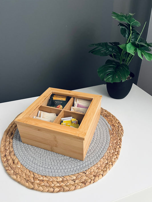 Bamboo Tea box organizer