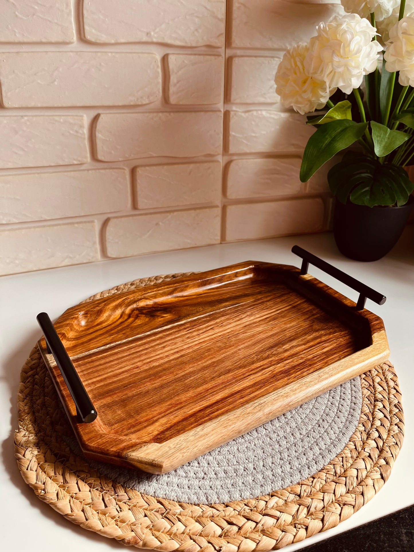 (NEW) Wooden tray small size 22x35cm