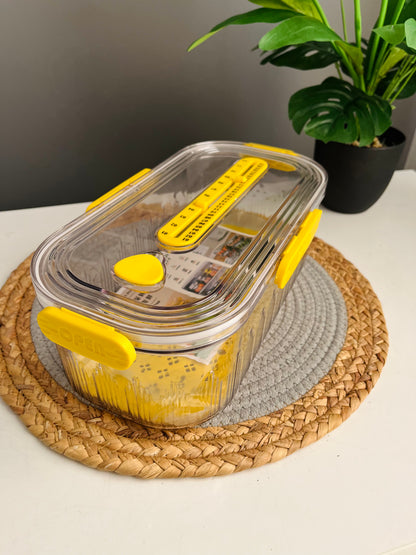 Vegetable (medium)Fridge storge box (acrylic )box yellow