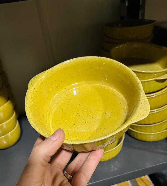 Yellow Oven dish 15cm*5cm