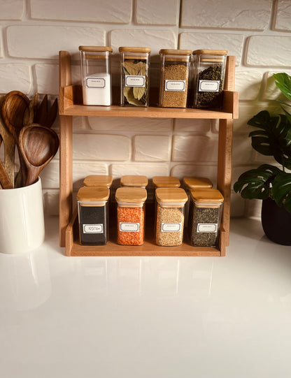 Set of 12 jars +organizer250ml